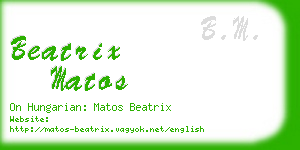 beatrix matos business card